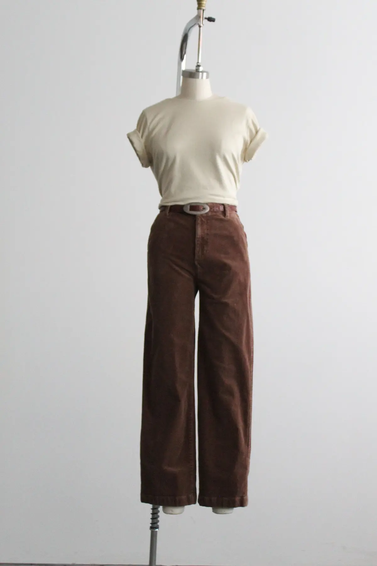 Walnut Corduroy Trousers 1