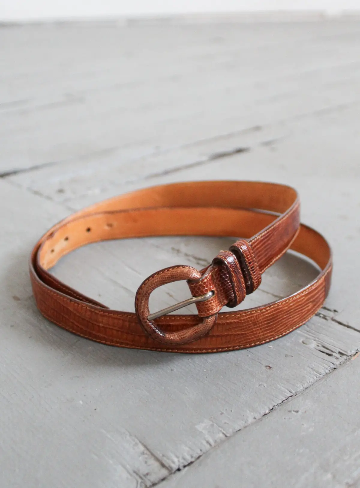 Embossed Leather Belt 1