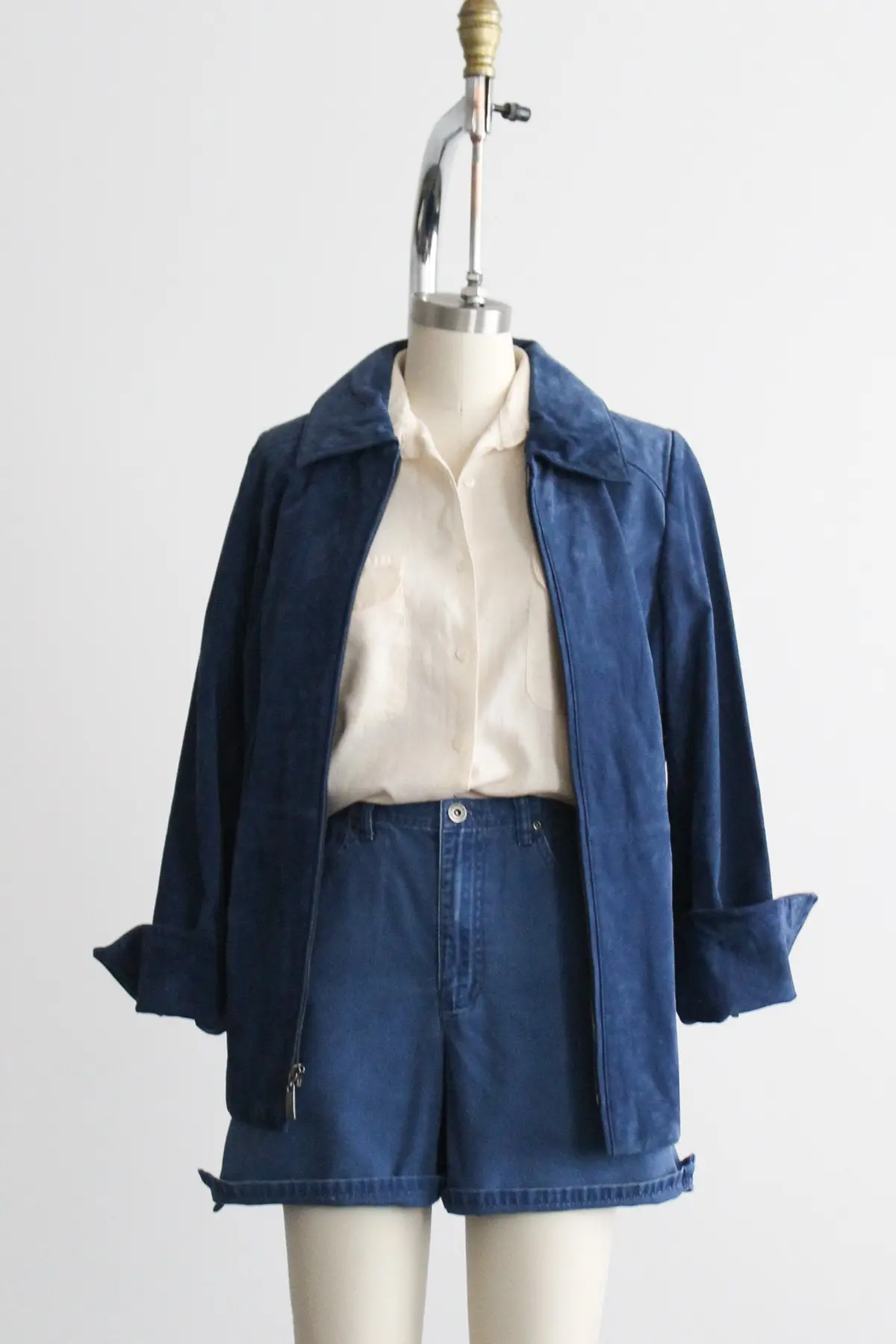 Adriatic Blue Suede Jacket 1