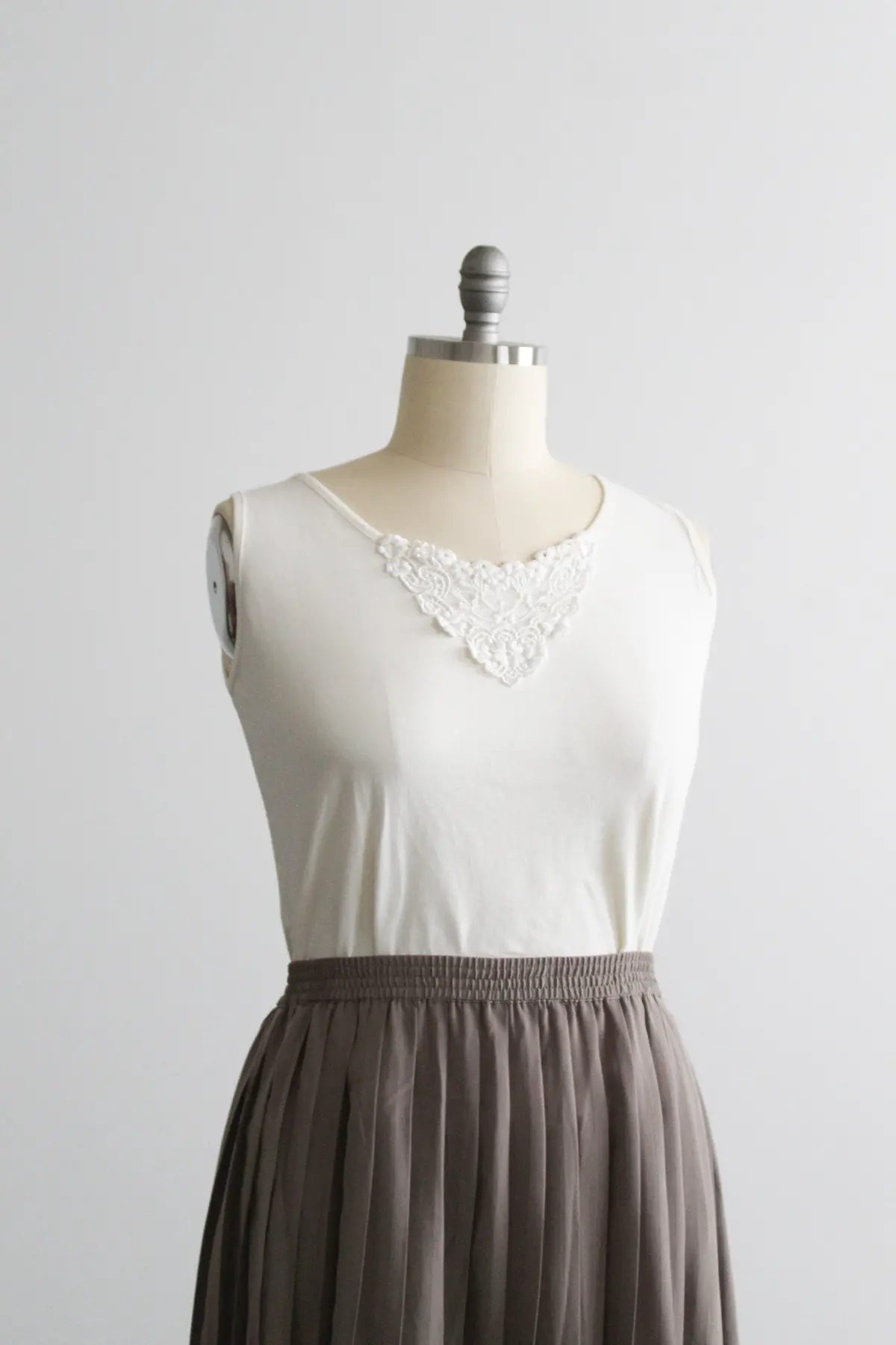 Madeline Lace-Trimmed Tank 1