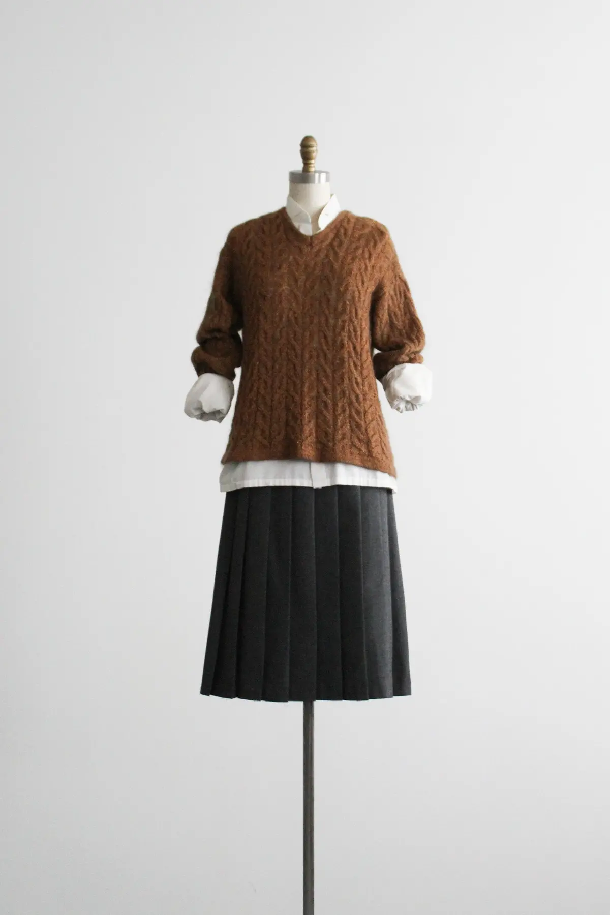 Fogbank Pleated Midi Skirt 1