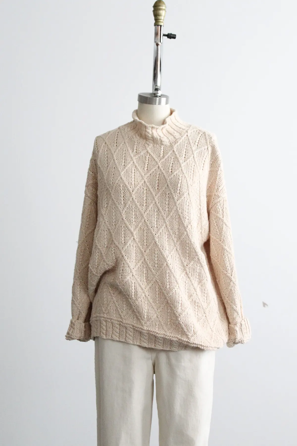 Slouchy Parchment Pullover 1