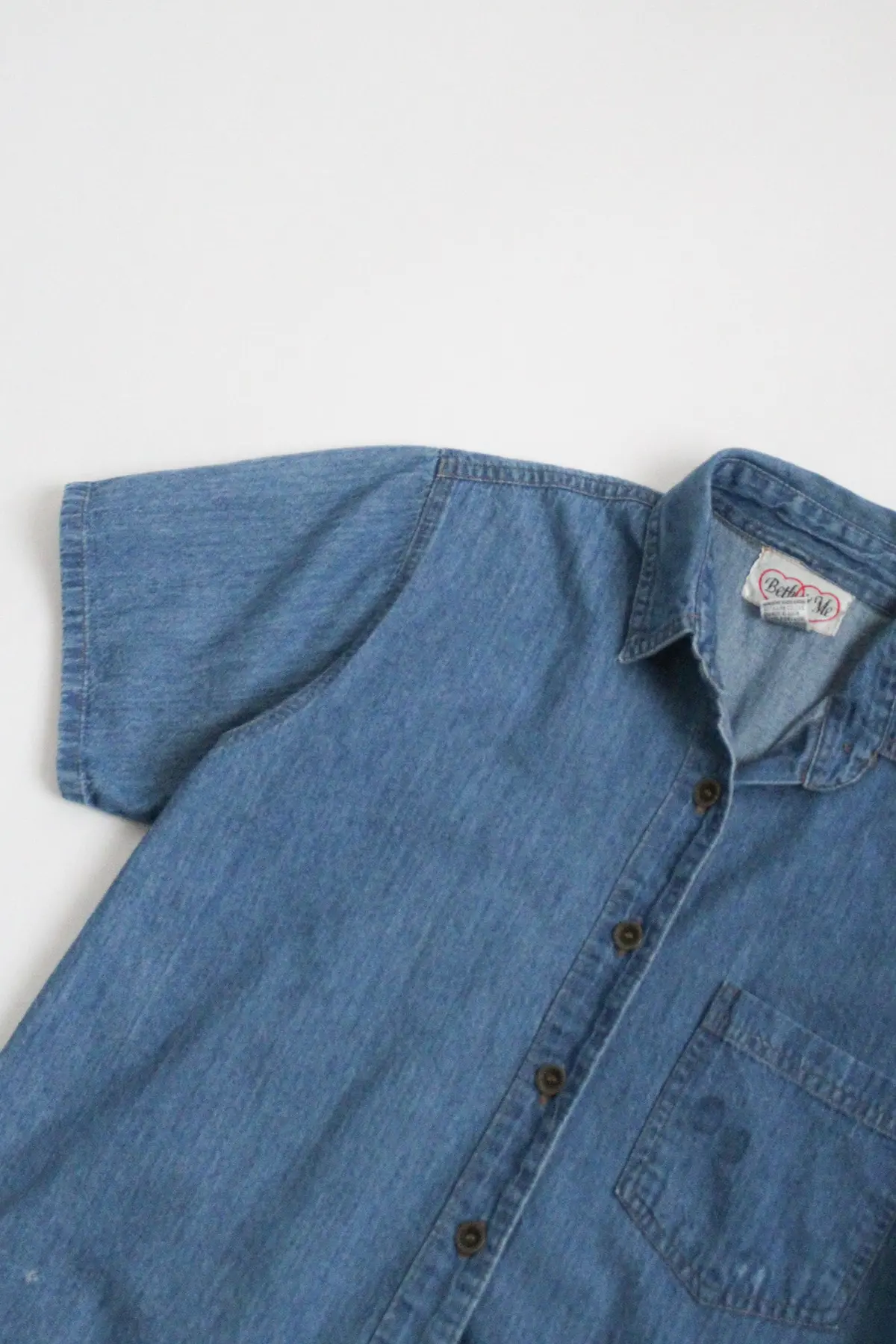 Cotton Denim Button Up 1