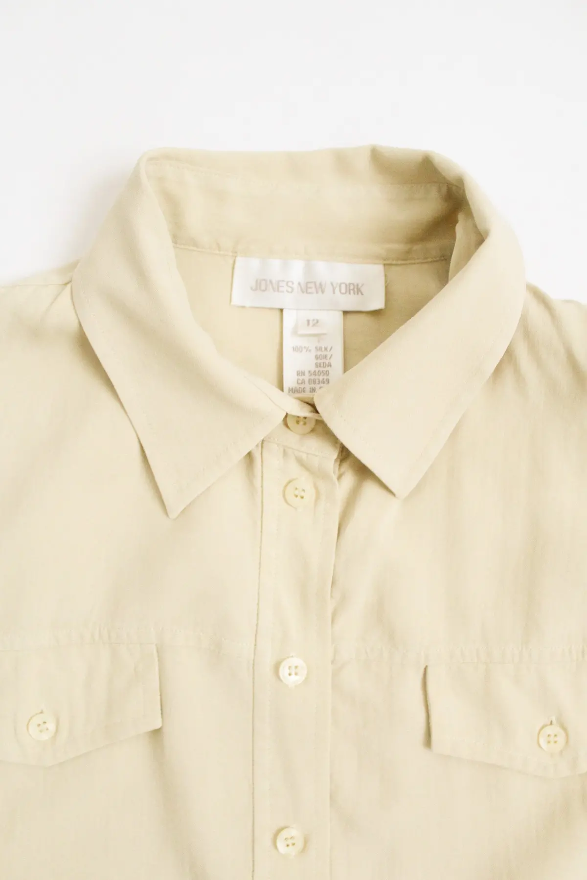 Silk Cornsilk Button Up 2
