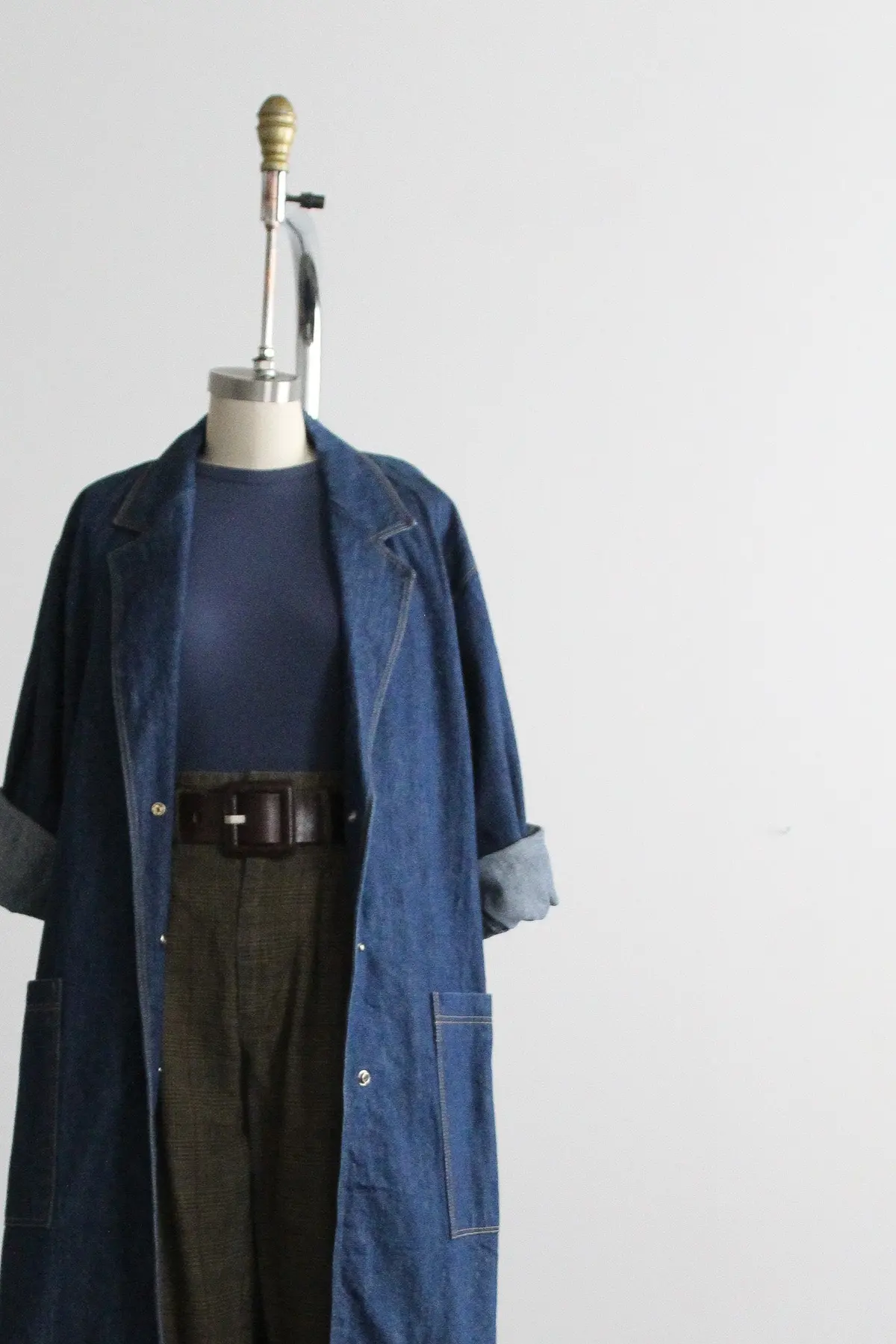 Vintage Denim Trench 2