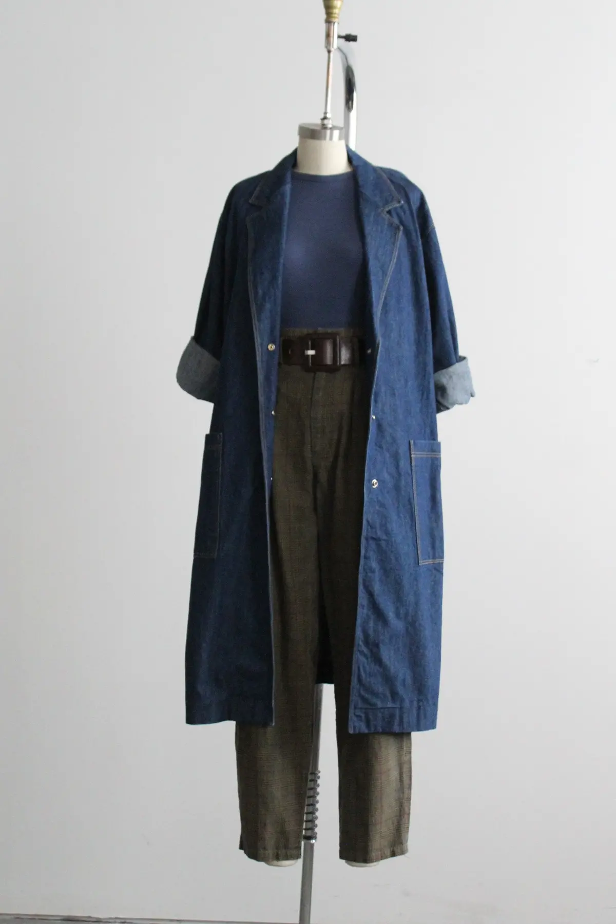 Vintage Denim Trench 1