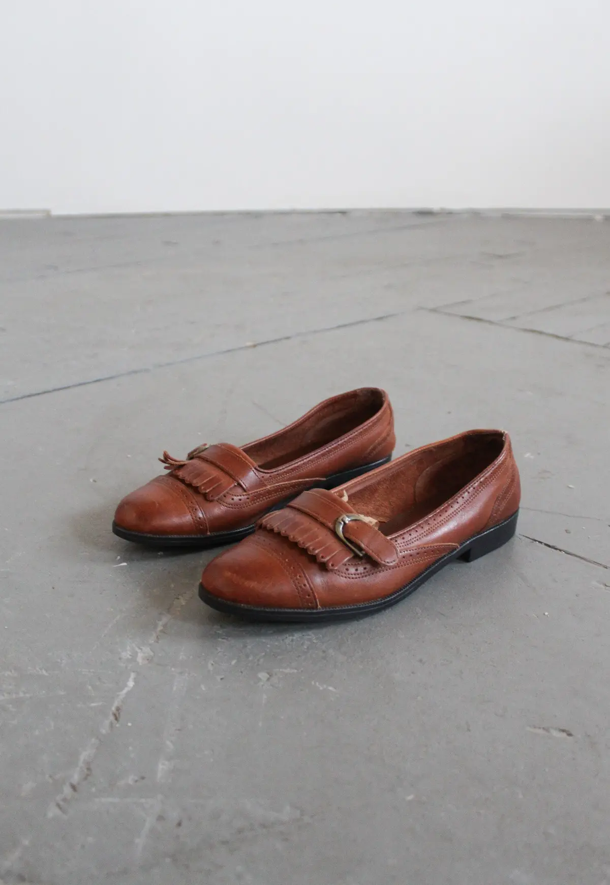 Honey Leather Loafers Size 6 1/2 1
