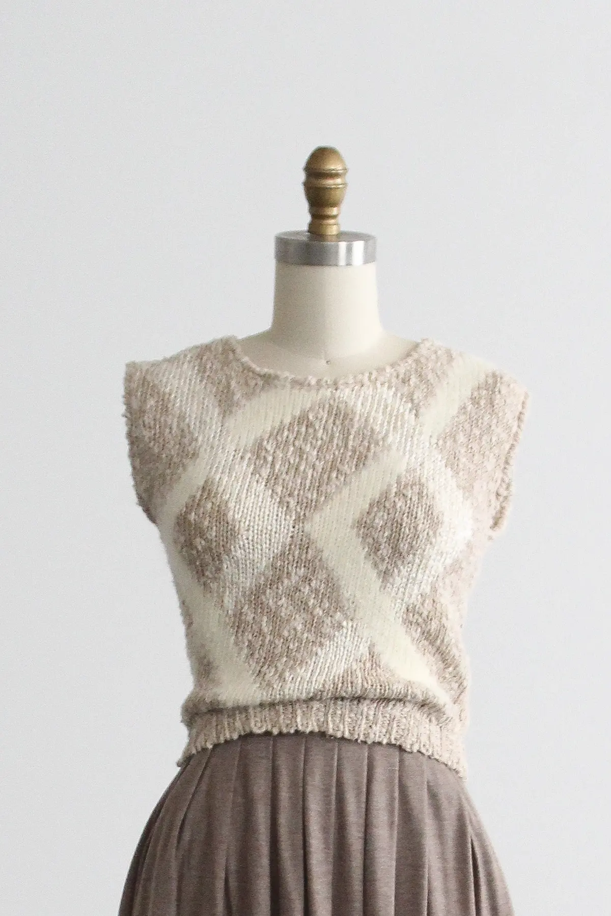 Diamond Knit Vest 1