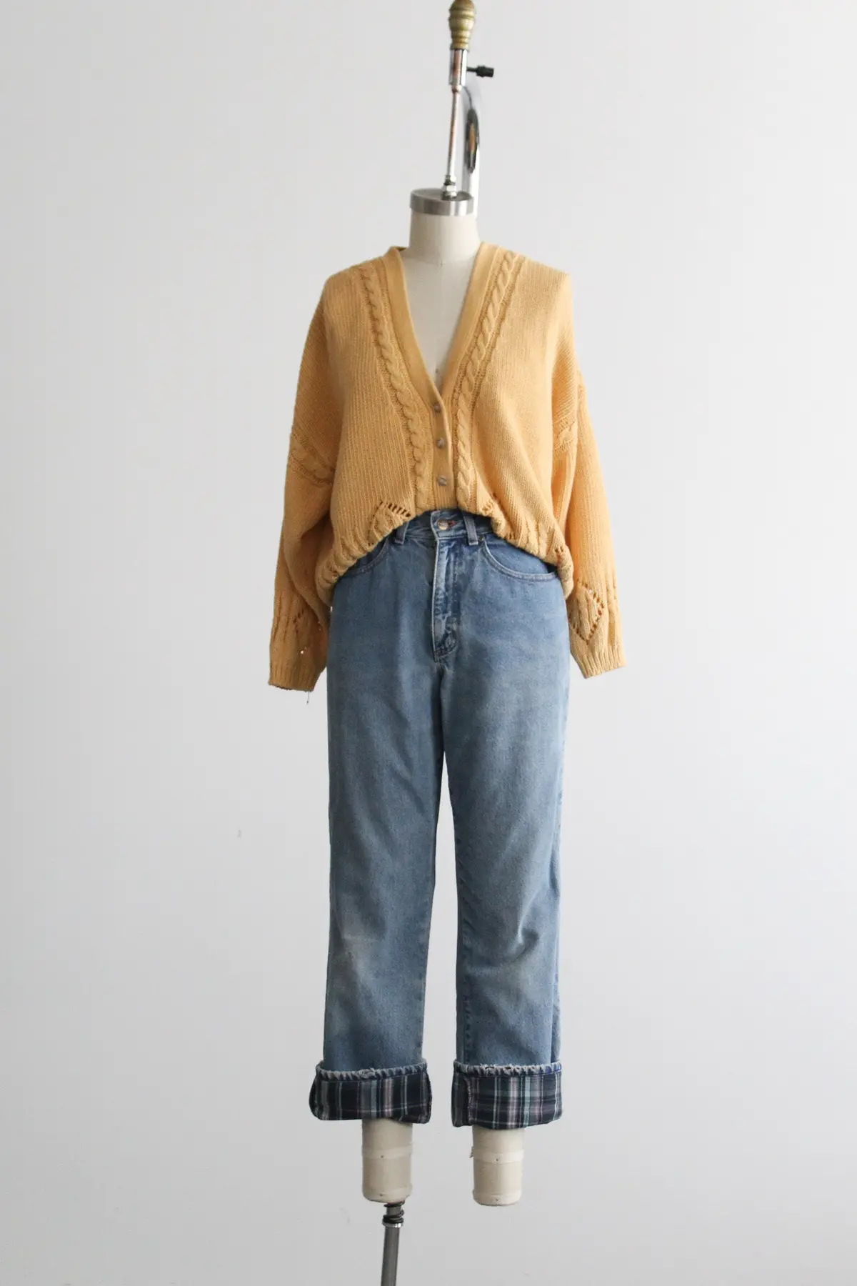 Flannel Lined Ll Bean Dad Jeans 1