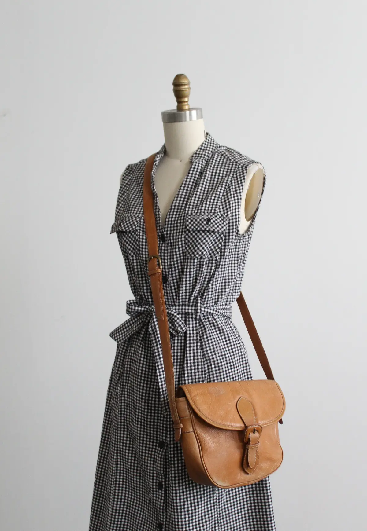 Honey Leather Saddle Bag 1