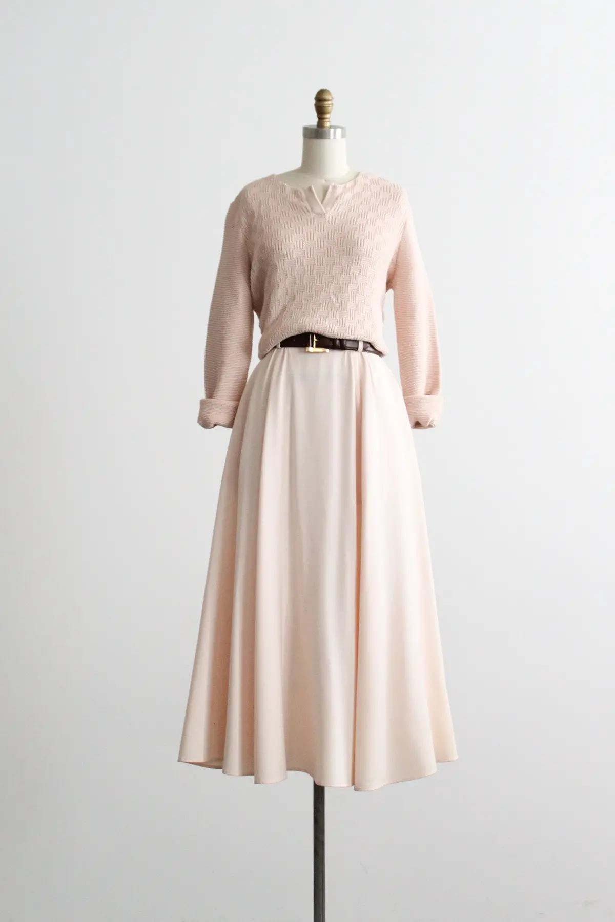Slipper Pink Maxi Skirt 1