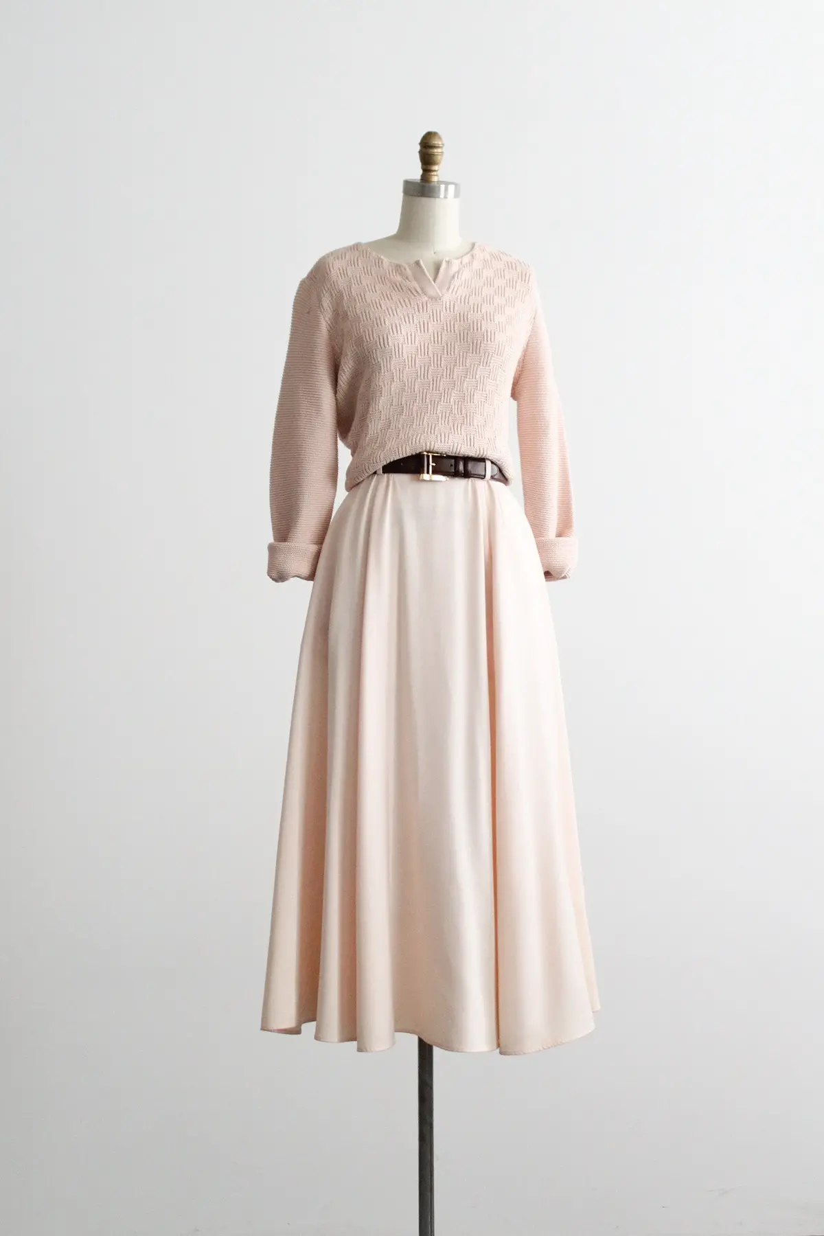 Slipper Pink Maxi Skirt 2