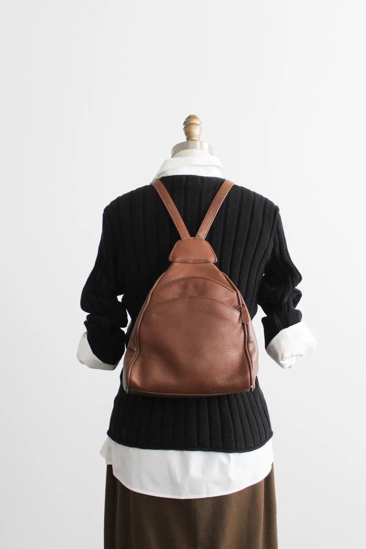 Honey Brown Backpack 1