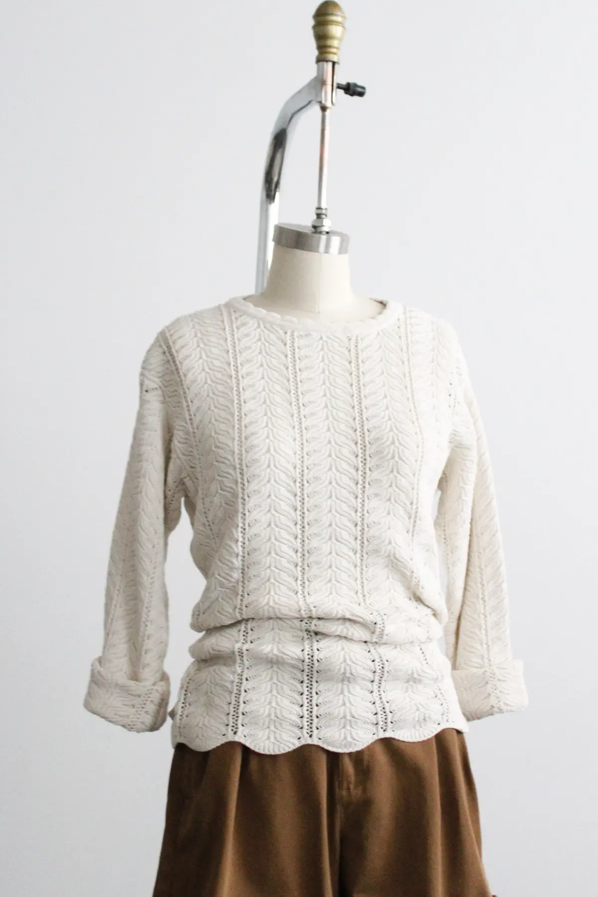 Sandstone Cotton Sweater 1