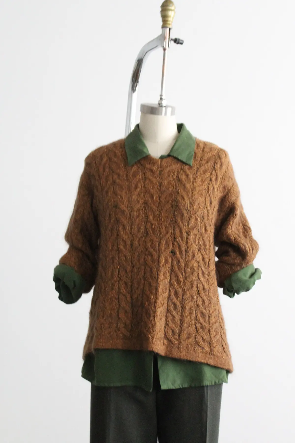 Sunglow Cable Knit Mohair Pullover 1
