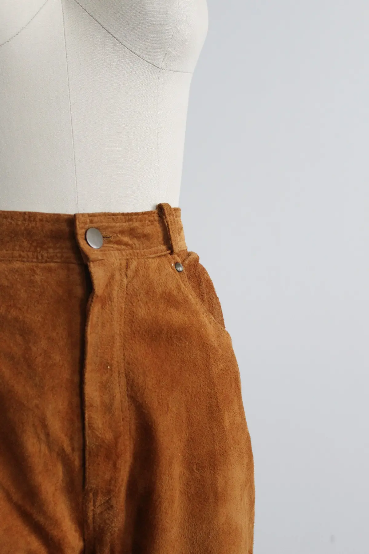 Tobacco Suede Trousers 2