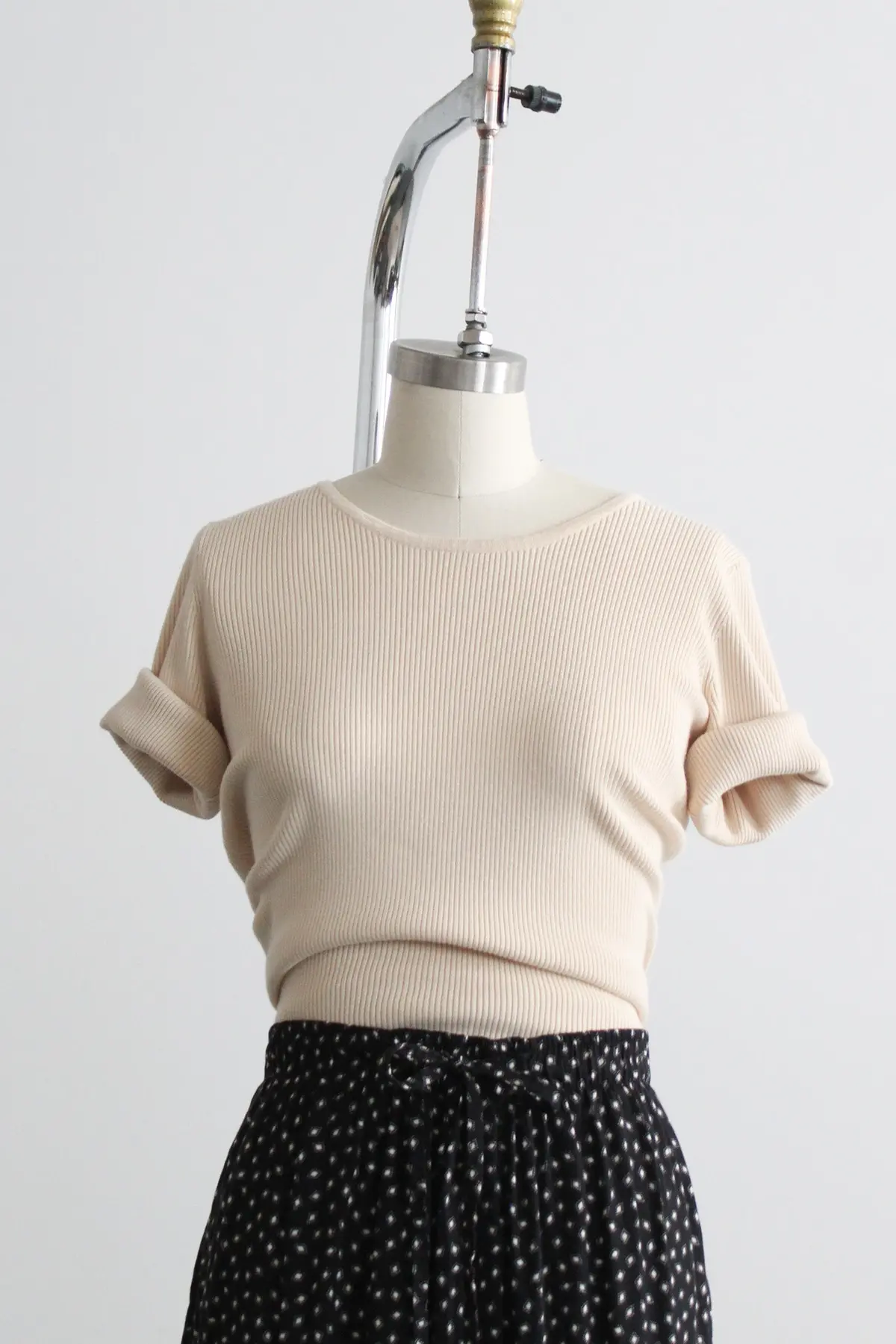 Gullwing Rib Knit Tee 1