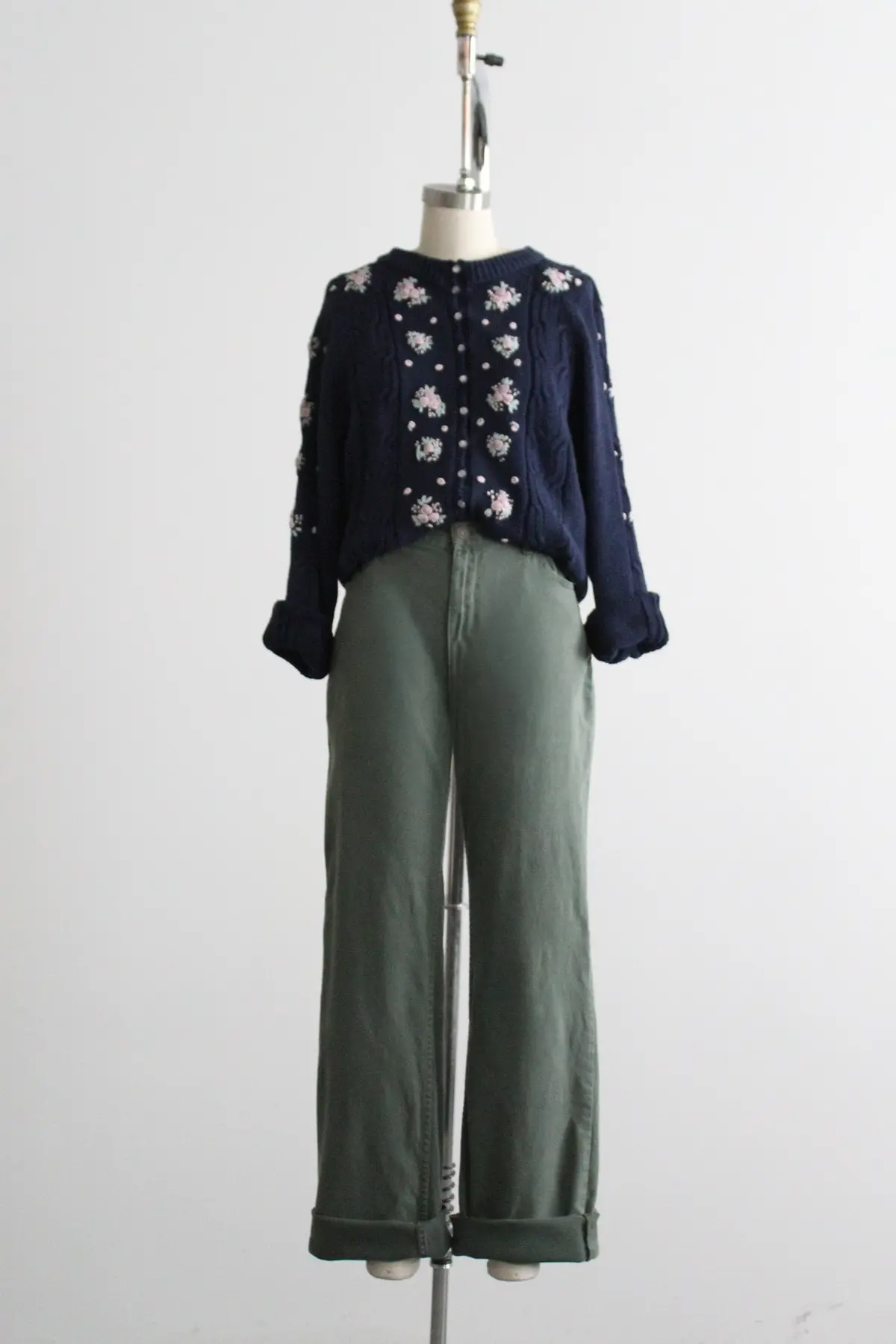 Moss Cotton Trousers 1