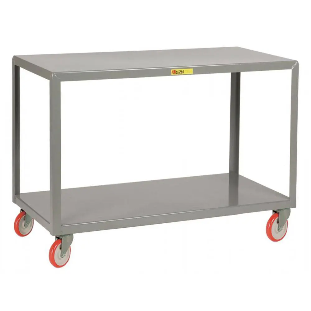 Mobile Table W/ Bottom Shelf 1