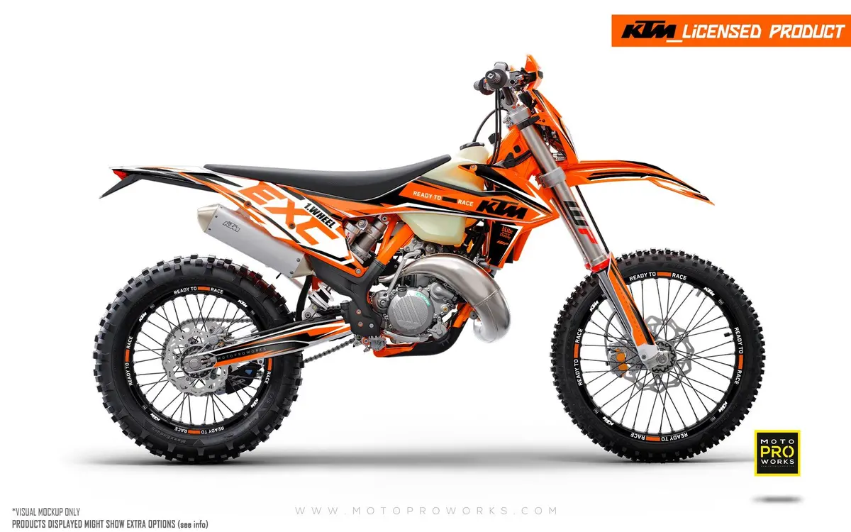 Ktm Graphics - Exc/Sx "Jet" (Black/Orange) 1