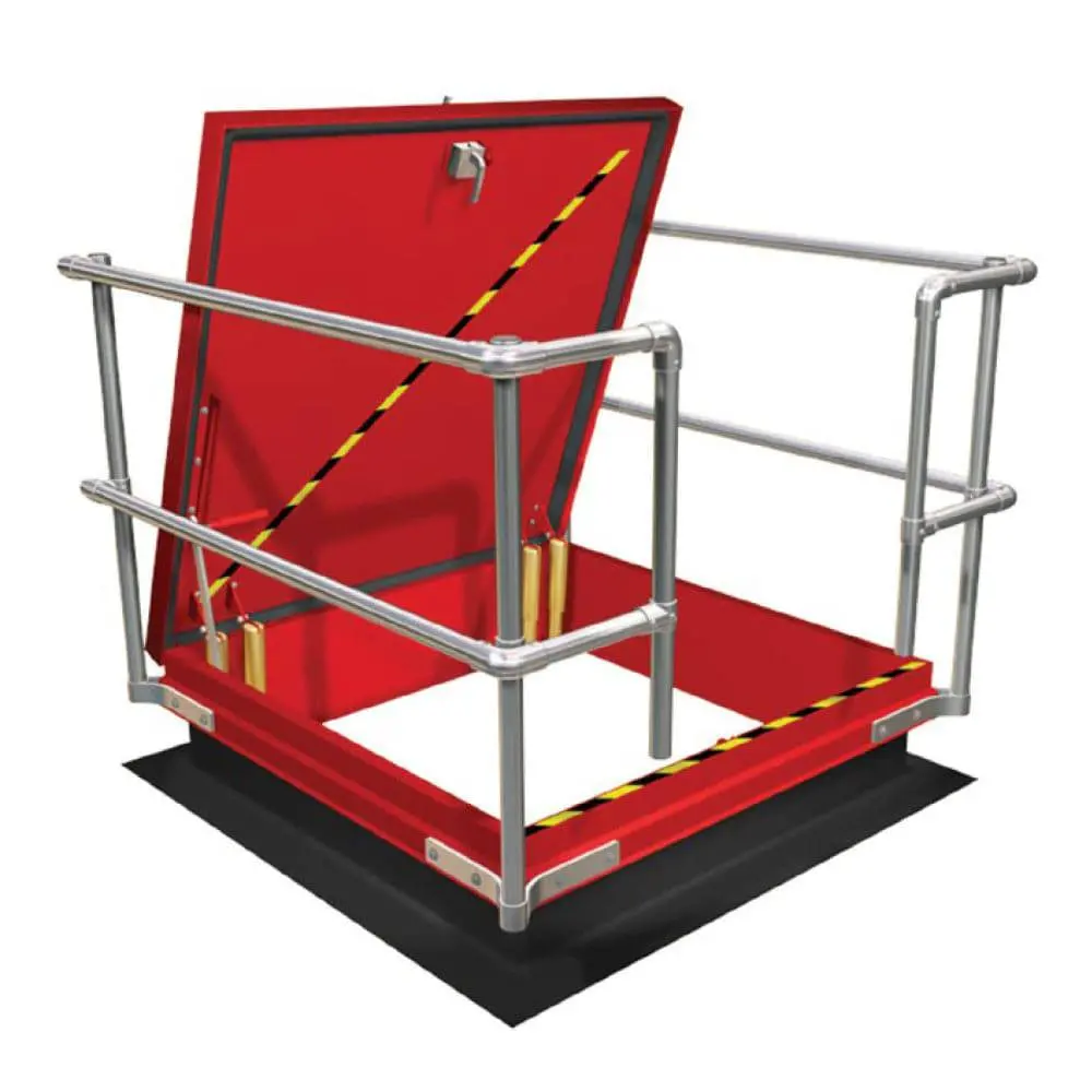 Roof Hatch Railing Kit - Hatch Opening In Front Of Hinges - 36In X 36In 1
