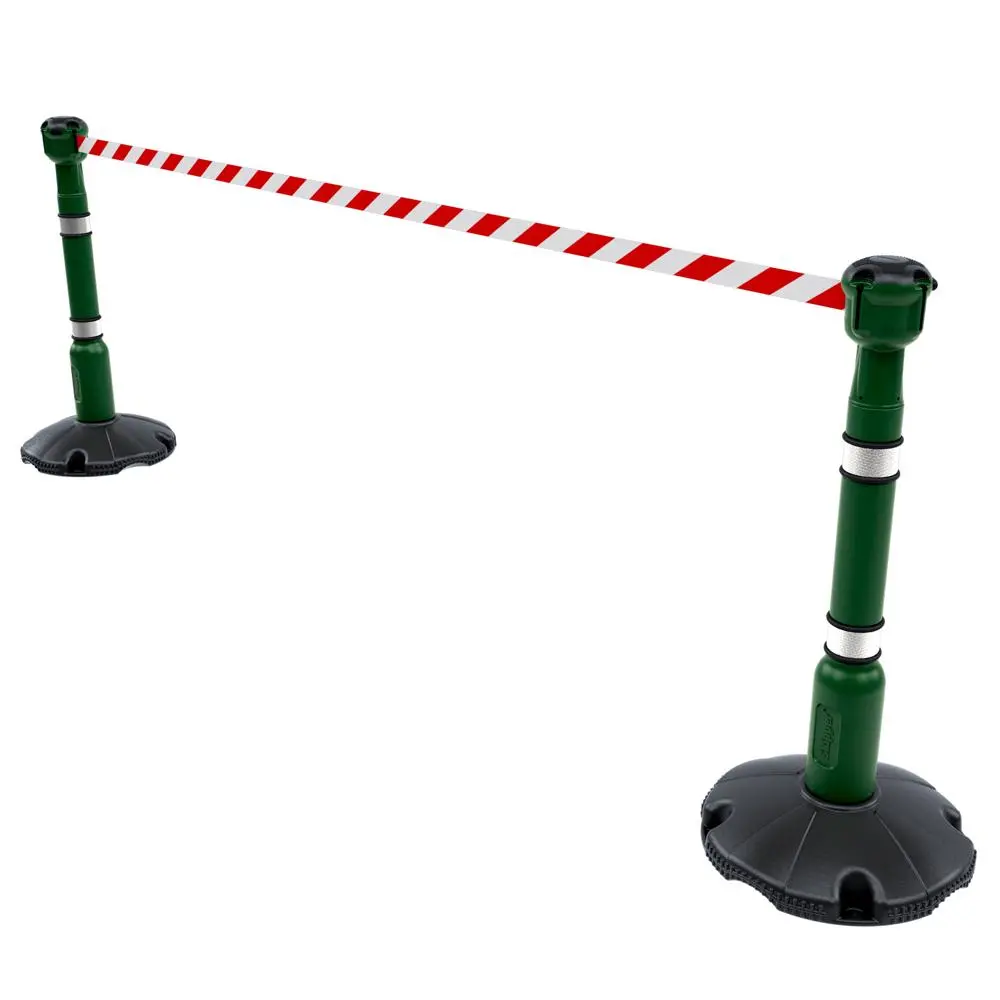 Skipper 9M Retractable Post & Base Barrier Kit 10