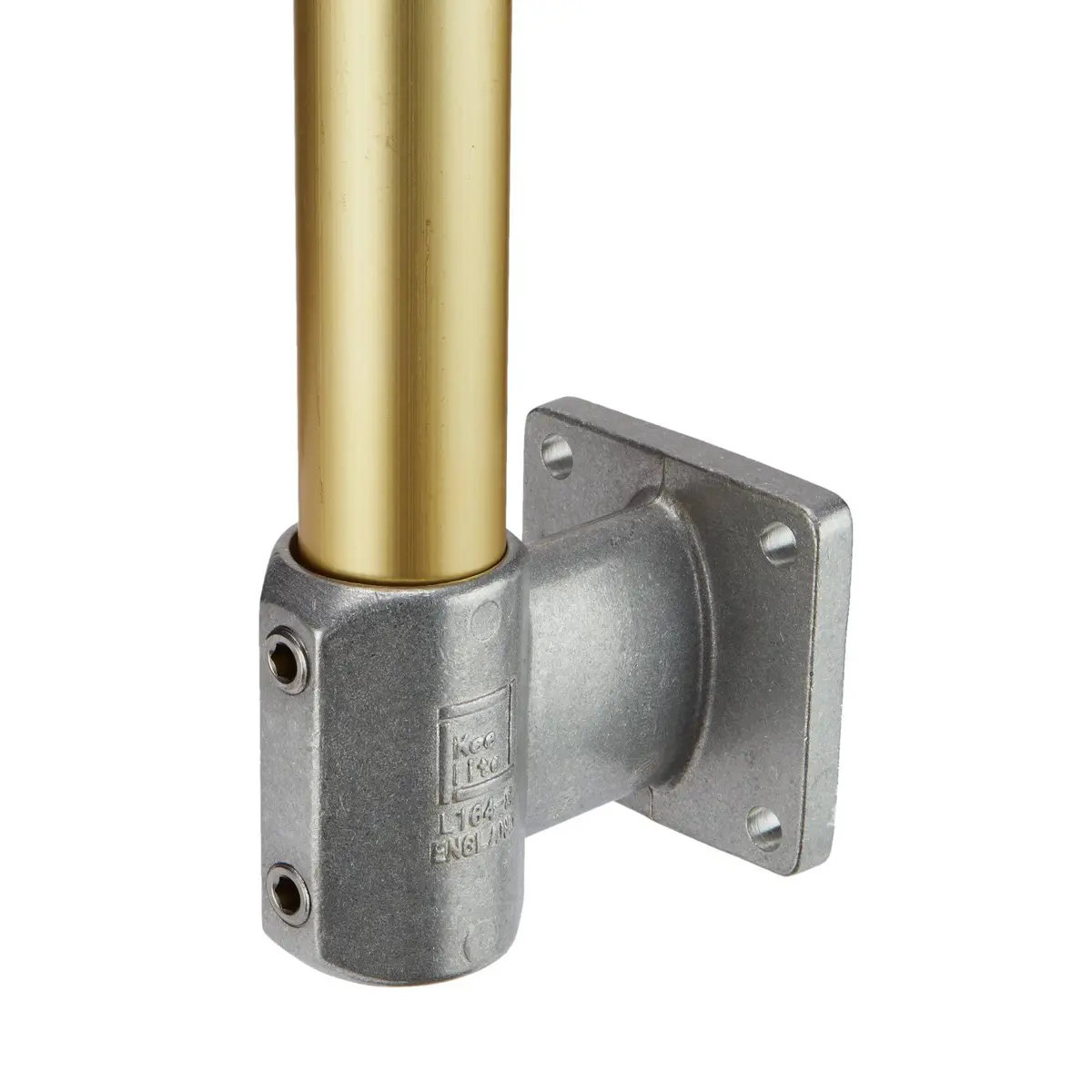 Aluminum Offset Wall Flange; Size:  1-1/2 In Id/1.90 In Od Pipe 1