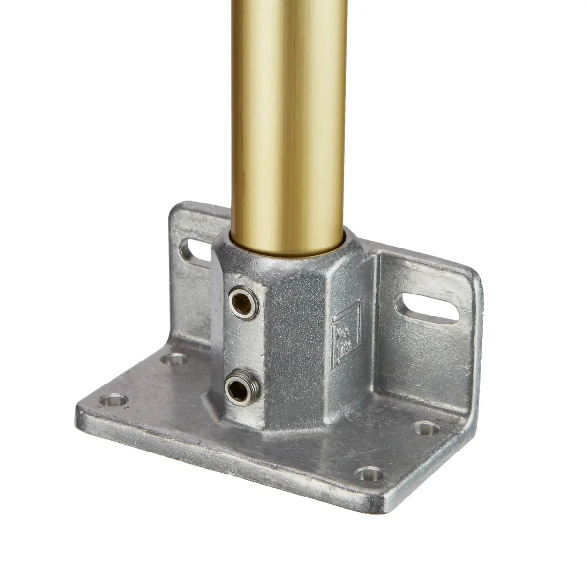 Aluminum Railing Flange With Toe Board Adapter 1