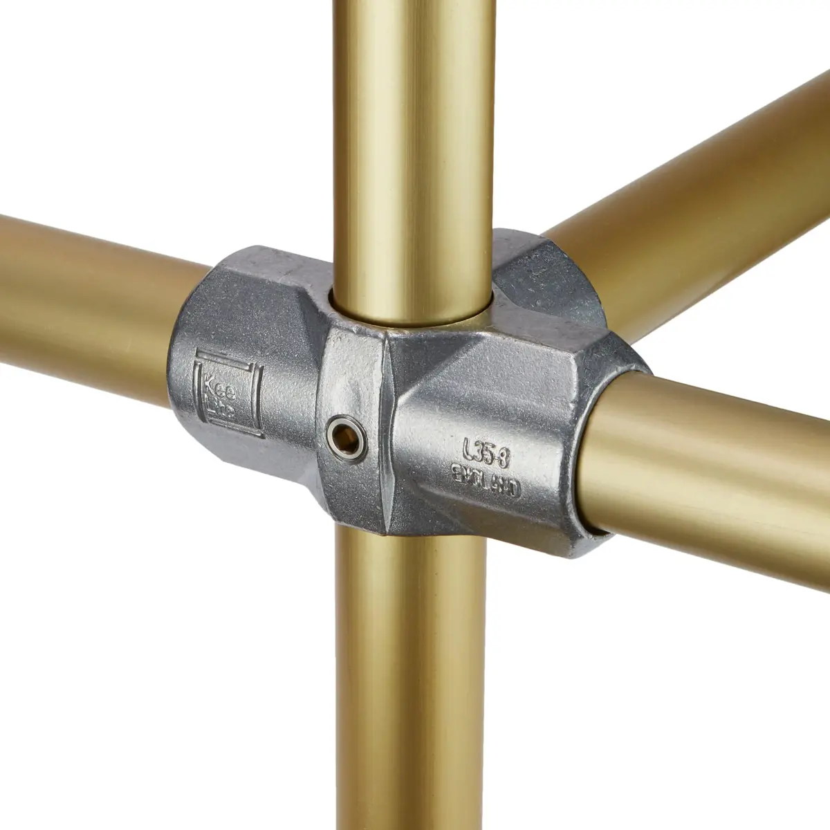 Aluminum Three Socket Cross; Size: 1 In Id/1.315 In Od Pipe 1