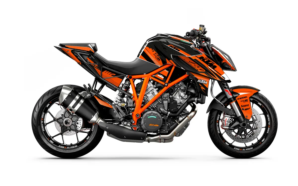 Ktm 1290 Super Duke R 2014-2019 Graphics - "Nebula" (Orange) 1