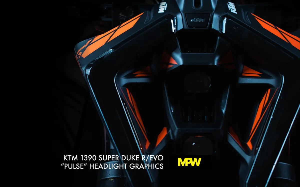 Headlight Graphics - "Pulse" - Ktm 1390 Super Duke R/Evo 1
