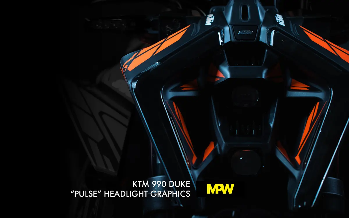 Headlight Graphics "Pulse"- Ktm 990 Duke 1