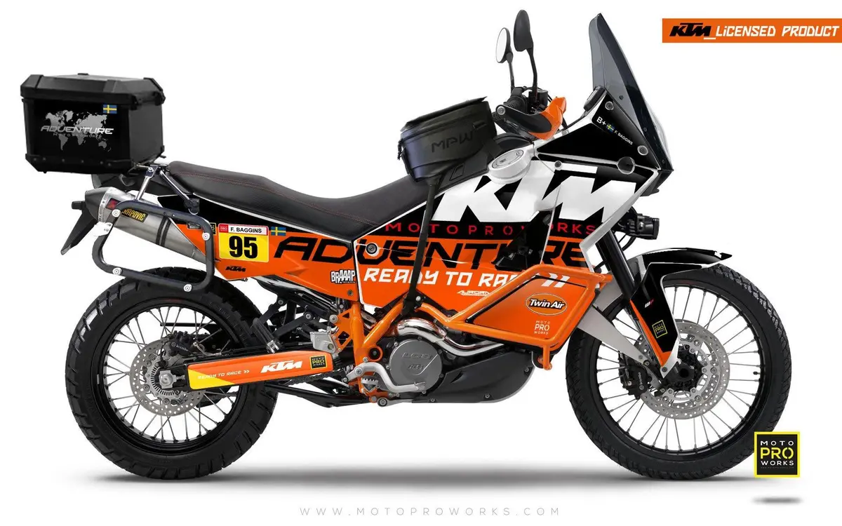 Ktm 950/990 Adventure Graphics - "Waypointer" (Midnight) 1