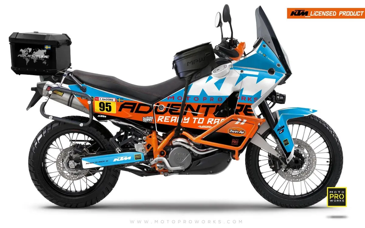Ktm 950/990 Adventure Graphics - "Waypointer" (Ocean) 1