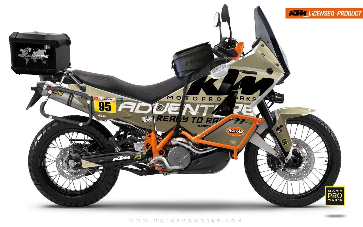 Ktm 950/990 Adventure Graphics - "Waypointer" (Sand) 1