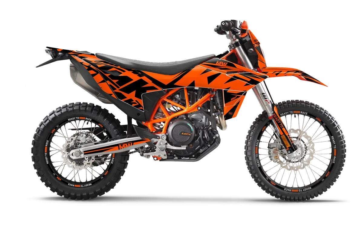 Ktm 690 Enduro R 2026 Graphics - "Kickdrift" (Black/Orange) 1