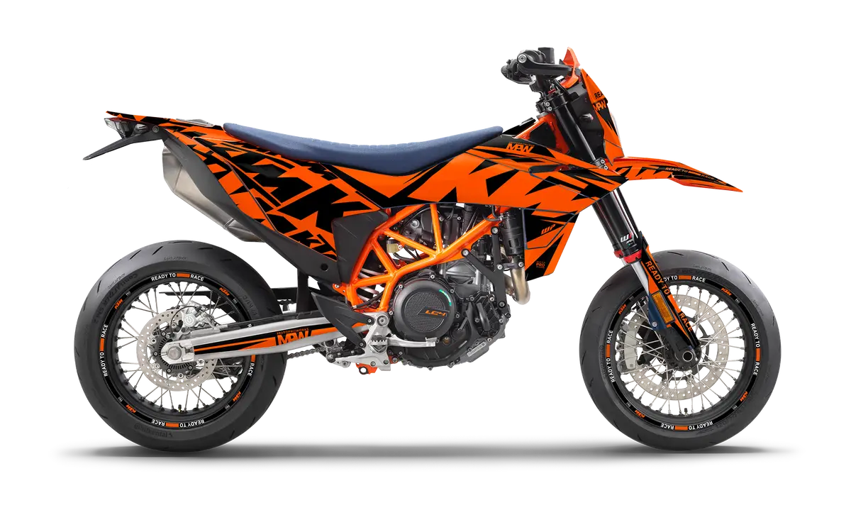 Ktm 690 Smc-R 2026 Graphics - "Kickdrift" (Black/Orange) 1