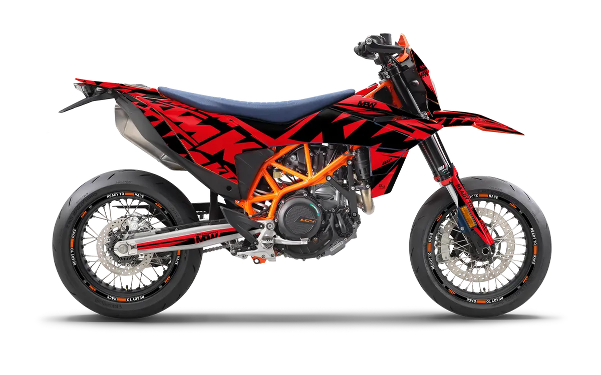 Ktm 690 Smc-R 2026 Graphics - "Kickdrift" (Red) 1