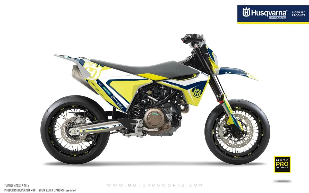 Husqvarna 701 Graphics - "Kicker" (Yellow) 1