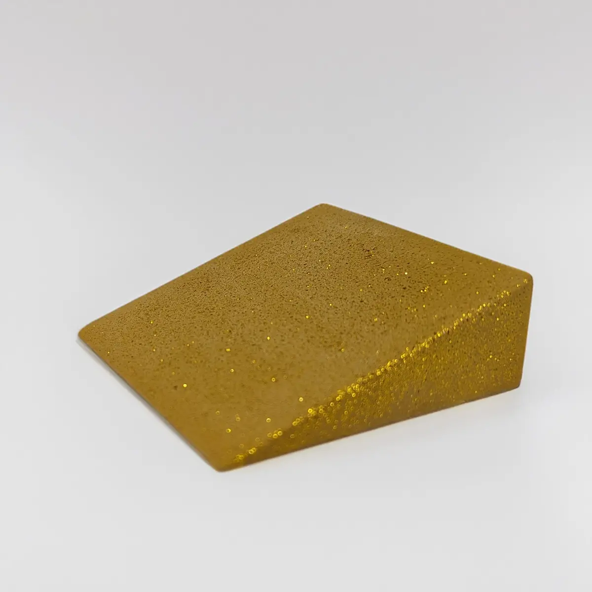 Teak Insider Club Monument Series Concrete Lowboy 1.0 Kicker Ramp, Small - 1 Inch Tall, 3 Inches Long - Special Edition Gold Crusted Colorway 1
