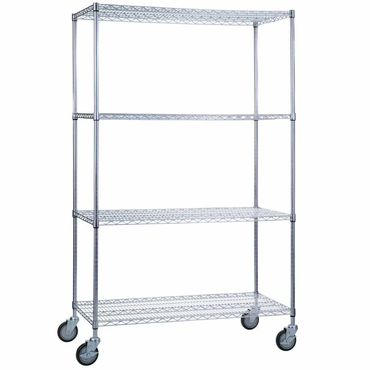 Wire Linen Cart With Casters - 24" X 36" X 72" 1