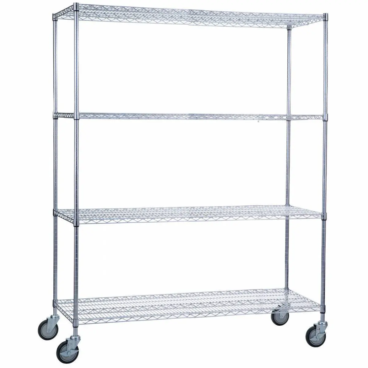 Wire Linen Cart With Casters - 24" X 60" X 72" 1