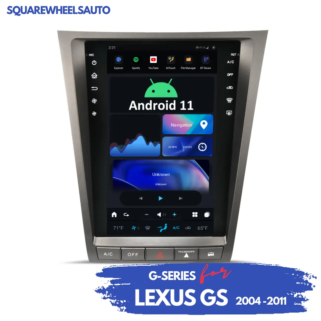 Lexus Gs (2004–2011) Android Head Unit | Squarewheels G-Series 1