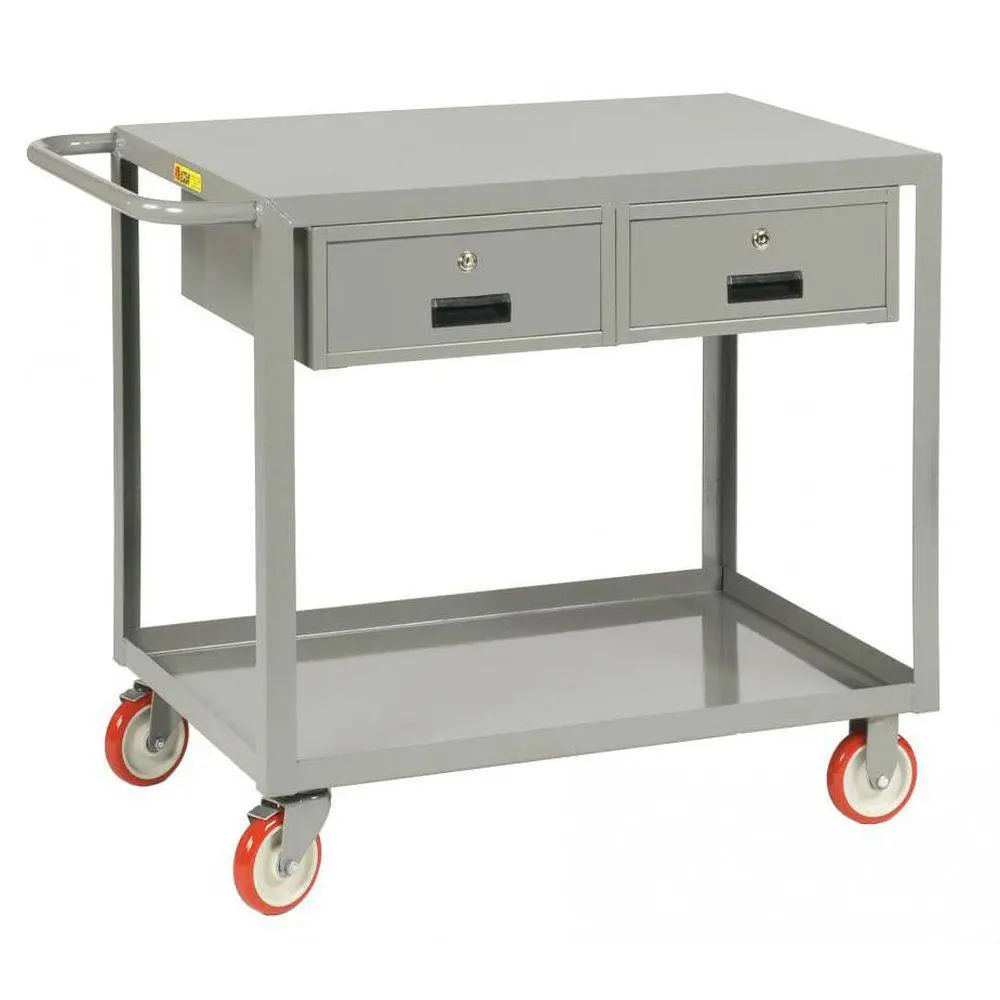 Welded Service Cart W/ 2 Drawers 1