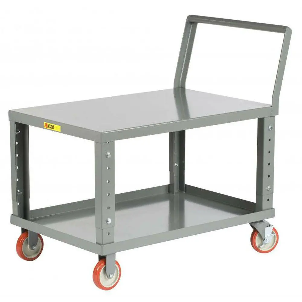 Ergonomic Adjustable Height Shelf Truck (W/ Flush Top) 1