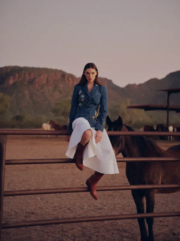 Lela Rose X Lucchese Heron :: Denim 9