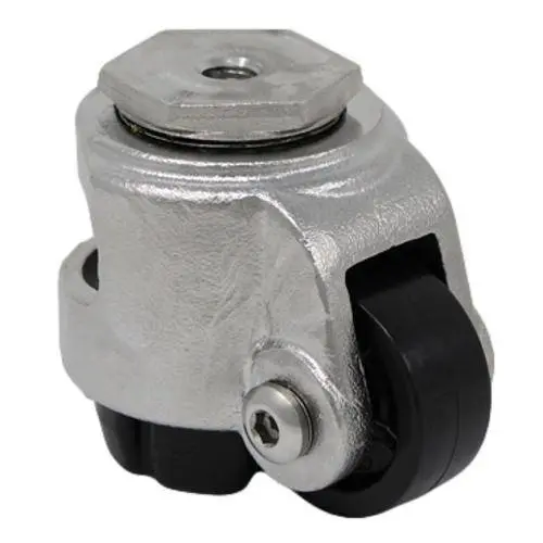 Stainless Steel Leveling Caster Threaded Hollow Kingpin - 600 Lbs. Cap. 1