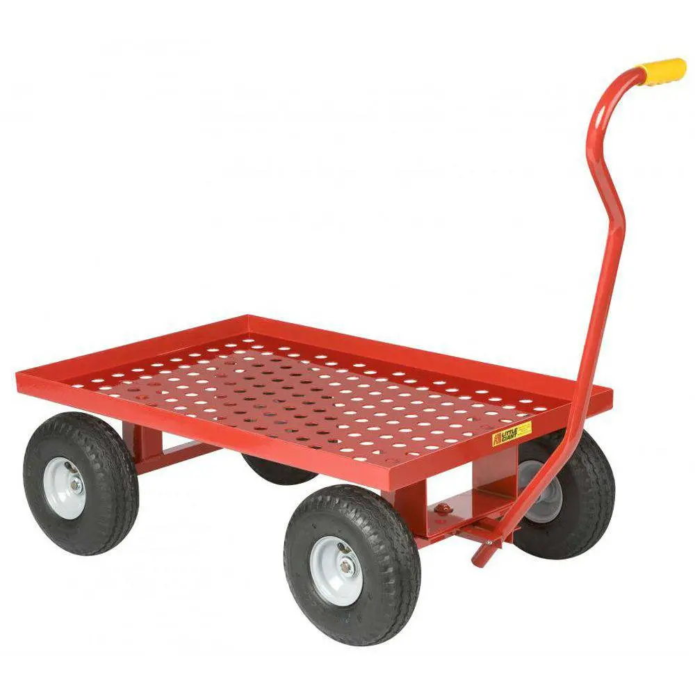 Perforated Steel Deck Wagon Truck (Flat Free Solid Rubber Wheels) 1