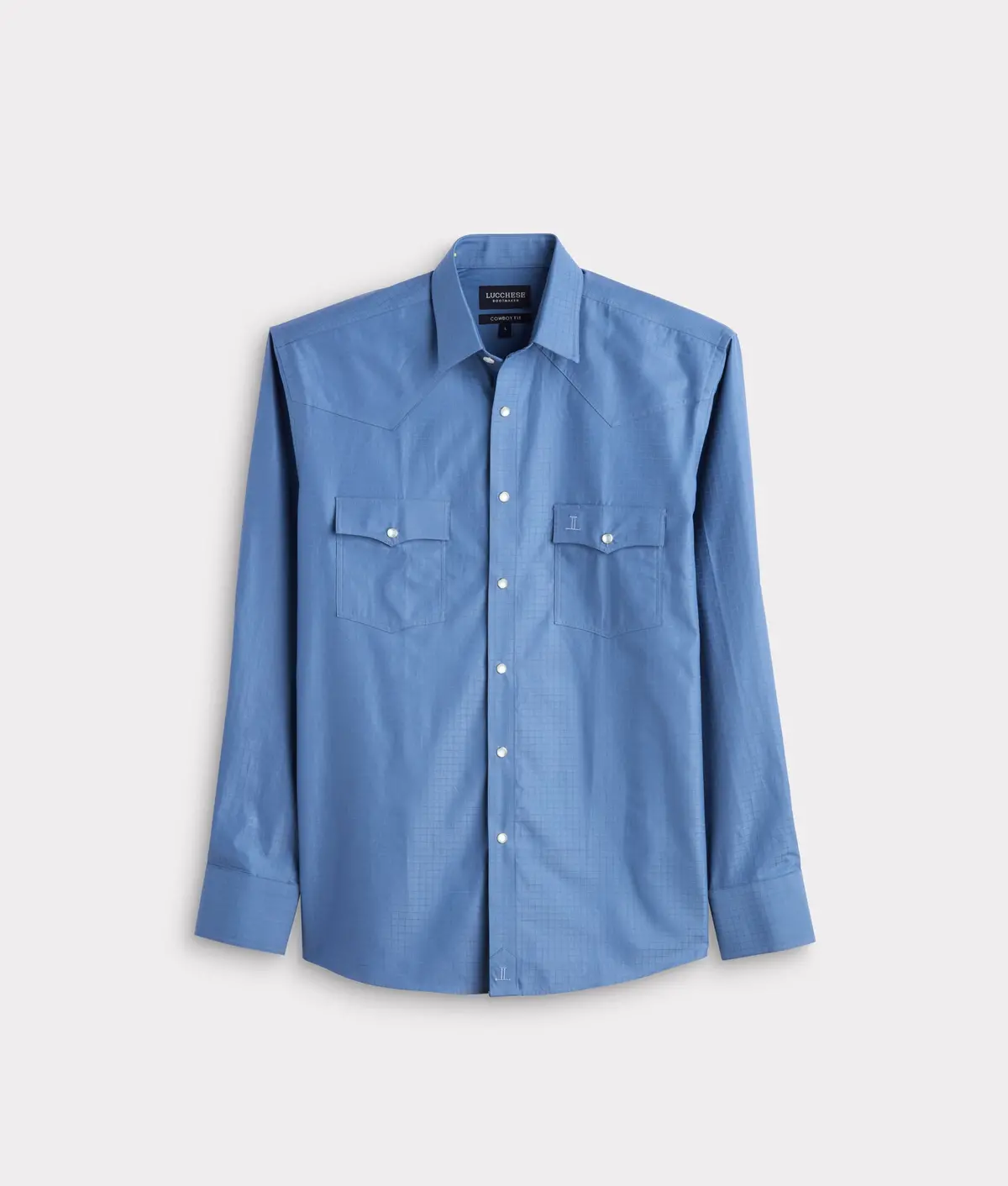 El Paso Square Dobby :: Slate Blue 1