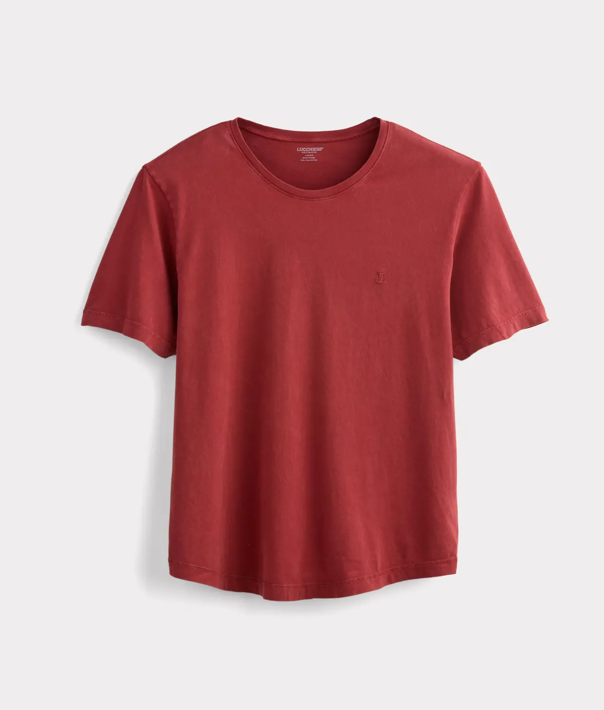 Lucchese Crewneck Tee :: Brick Red 1
